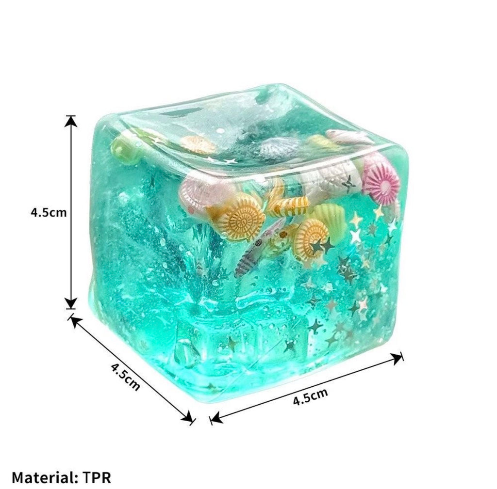 🌊 Ocean Cube Squishy™ — Slow Rise Sensory Stress Relief Toy